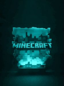 Дитячий нічник-світильник "Майнкрафт Куб" (з налаштуванням підсвітки)