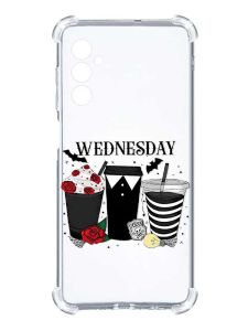 Чохол з потовщеними кутами на Samsung Galaxy A14 5G :: Коктейлі. Венздей (принт 216)