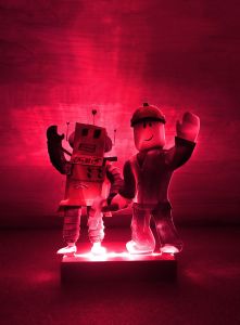 Нічник-іграшка "Роблокс. Робот і Будівельник" з дистанційним пультом керування (дизайн 26)