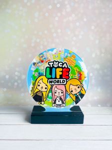 Дитячий нічник Тока Бока Toca Boca з чорною підставкою (дизайн 28)