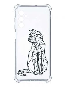 Чохол з потовщеними кутами на Samsung Galaxy A14 5G :: Котик (принт 124)