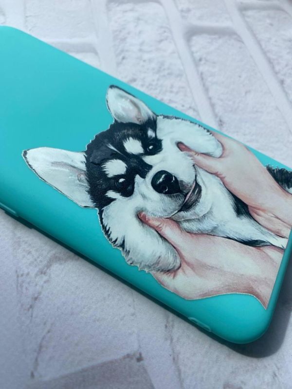 Матовий бірюзовий чохол на Apple iPhone 12 Pro Max :: Мордочка (принт 121)