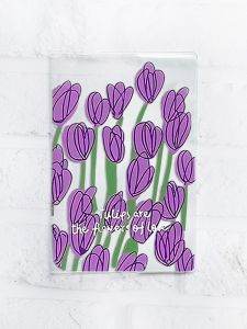 Обкладинка на паспорт книжечку :: Тюльпани (принт 265)