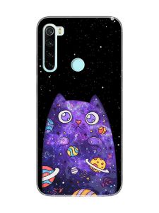 Чохол на Xiaomi Redmi Note 8  :: Фіолетова кішка (принт 361)