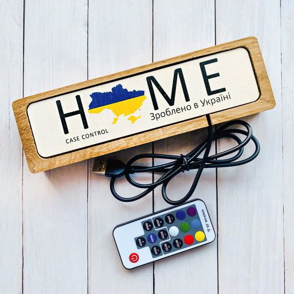 Фотоакрил з підсвіткою на дерев'яній основі (30х20 см, горизонтальний формат)