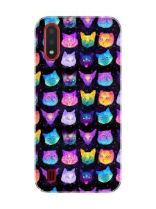 Чохол на Samsung Galaxy A01 :: Котики Фон (принт 362)