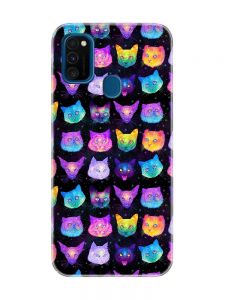 Чохол на Samsung Galaxy M30s/M21 :: Котики Фон (принт 362)