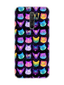 Чохол на Xiaomi Redmi 9 :: Котики Фон (принт 362)