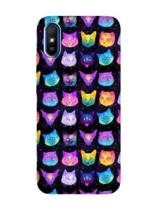 Чохол на Xiaomi Redmi 9A  :: Котики Фон (принт 362)