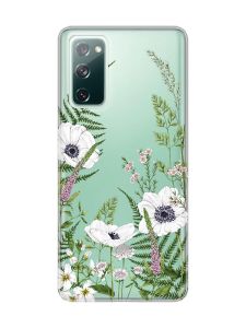 Прозорий чохол на Samsung Galaxy S20 FE :: Квіти польові (принт 363)