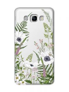 Прозорий чохол на Samsung Galaxy J7(2016) J710 :: Квіти польові (принт 363)