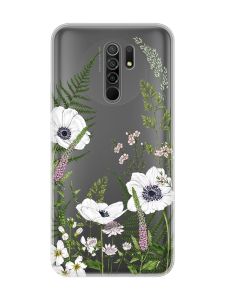 Прозорий чохол на Xiaomi Redmi 9 :: Квіти польові (принт 363)