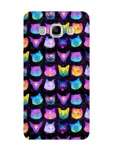 Матовий чохол з чорними боками на Samsung Galaxy J5(2016) J510 :: Котики Фон (принт 362)