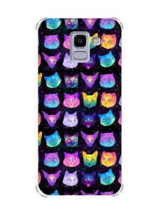 Чохол із потовщеними кутами на Samsung Galaxy J6 (2018) J600F :: Котики Фон (принт 362)