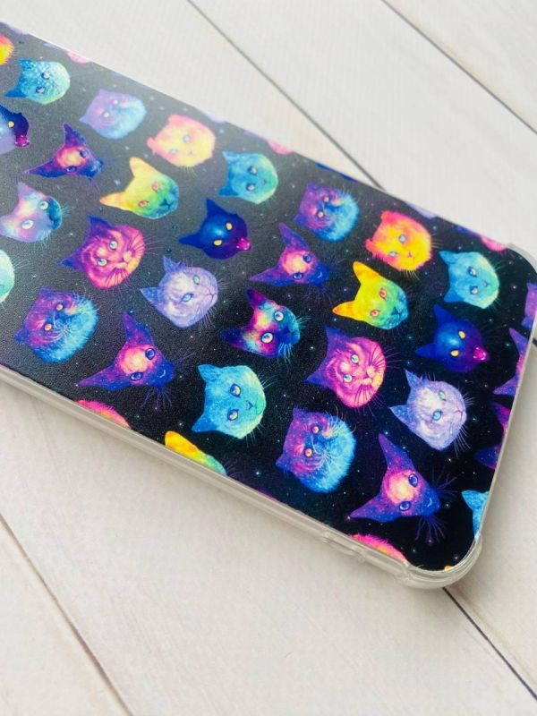 Чохол з потовщеними кутами на Xiaomi Redmi Note 11 4G :: Котики Фон (принт 362)