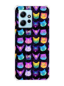 Чохол з потовщеними кутами на Xiaomi Redmi Note 12 4G :: Котики Фон (принт 362)