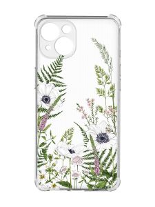 Чохол із потовщеними кутами на iPhone 15 :: Квіти польові (принт 363)