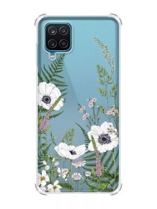 Чохол з потовщеними кутами на Samsung A12 4G :: Квіти польові (принт 363)