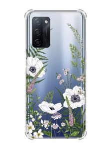 Чохол з потовщеними кутами на Oppo A55 :: Квіти польові (принт 363)