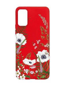 Матовий червоний чохол на Xiaomi Redmi Note 11 4G :: Квіти польові (принт 363)