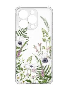 Чохол із потовщеними кутами на iPhone 15 Pro :: Квіти польові (принт 363)
