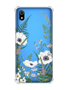Чохол з потовщеними кутами для Xiaomi Redmi 7A :: Квіти польові (принт 363)
