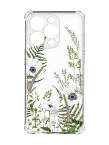 Чохол із потовщеними кутами на iPhone 15 Pro Max :: Квіти польові (принт 363)