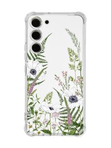 Чохол з потовщеними кутами на Samsung Galaxy S23 :: Квіти польові (принт 363)