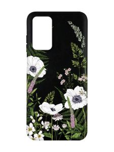 Матовий чорний чохол на Xiaomi Redmi Note 11 4G :: Квіти польові (принт 363)
