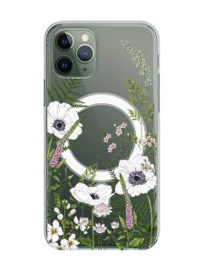 Магнітний чохол на iPhone 12/12 Pro із підтримкою MagSafe :: Квіти польові (принт 363)