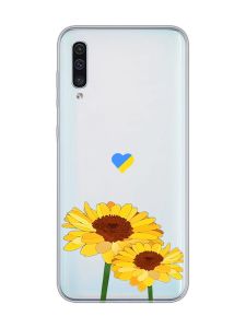 Прозорий чохол на Samsung Galaxy A50 (2019) A505/A30s :: Жовті квіти (принт 364)