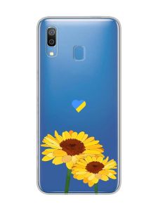 Прозорий чохол на Samsung Galaxy A30 (2019)/A20 (2019) :: Жовті квіти (принт 364)