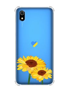 Чохол з потовщеними кутами на Xiaomi Redmi 7A :: Жовті квіти (принт 364)