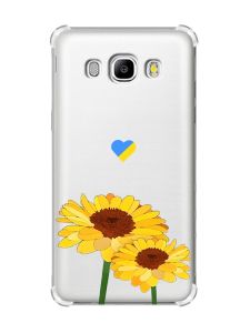 Чохол з потовщеними кутами на Samsung Galaxy J5(2016)/J510 :: Жовті квіти (принт 364)