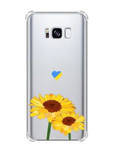 Чохол з потовщеними кутами на Samsung Galaxy S8 :: Жовті квіти (принт 364)