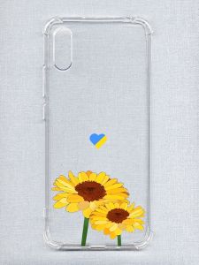 Чохол з потовщеними кутами на Xiaomi Redmi 9A :: Жовті квіти (принт 364)