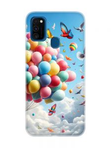 Чохол на Samsung Galaxy M30s/M21 :: Повітряні кульки (принт 365)