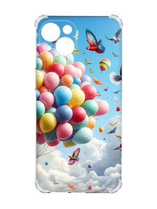 Чохол із потовщеними кутами на iPhone 15 :: Повітряні кульки (принт 365)