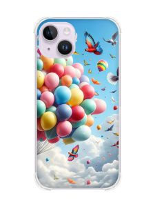 Чохол із потовщеними кутами на iPhone 14 :: Повітряні кульки (принт 365)