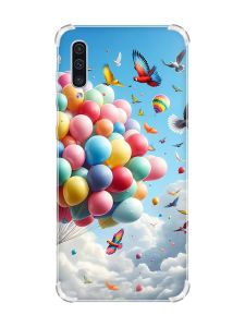 Чохол з потовщеними кутами на Samsung Galaxy A50 (2019) A505 :: Повітряні кульки (принт 365)