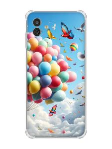 Чохол з потовщеними кутами на Samsung Galaxy M13 5G :: Повітряні кульки (принт 365)