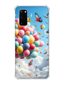Чохол із потовщеними кутами на Samsung Galaxy S20 Plus :: Повітряні кульки (принт 365)