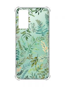 Чохол з потовщеними кутами на Samsung Galaxy S20 :: Рослинний фон (принт 377)