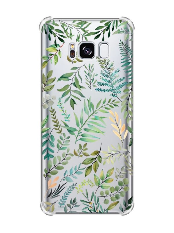 Чохол з потовщеними кутами на Samsung Galaxy S8 :: Рослинний фон (принт 377)