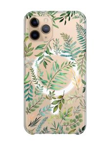 Магнітний чохол на iPhone 11 Pro із підтримкою MagSafe :: Рослинний фон (принт 377)