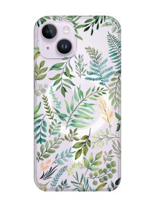 Магнітний чохол на iPhone 14 із підтримкою MagSafe :: Рослинний фон (принт 377)