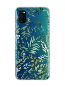 Прозорий чохол на Samsung Galaxy M30s/M21 :: Рослинний фон (принт 377)