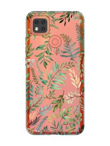Прозорий чохол для Xiaomi Redmi 9C/10A :: Рослинний фон (принт 377)