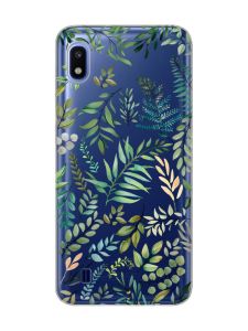 Прозорий чохол на Samsung Galaxy A10 (2019) A105 :: Рослинний фон (принт 377)