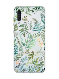 Прозорий чохол на Samsung Galaxy A50 (2019) A505/A30s :: Рослинний фон (принт 377)
